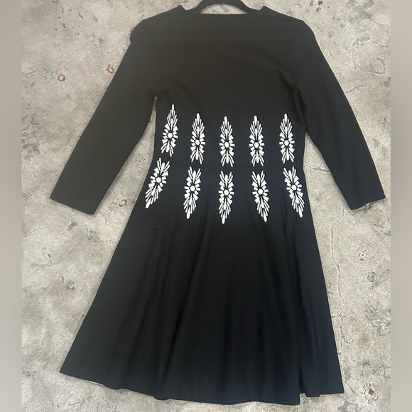 Eliza J Black and White Fit and Flare Cocktail Dress - Picture 9 of 9